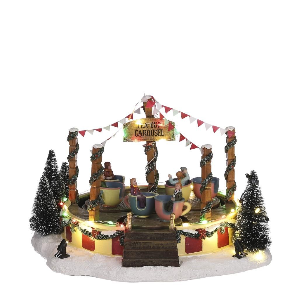 Luville Tea Cup Carousel 1101058 – Ville de Reidy - 4,5V batteriebetrieben