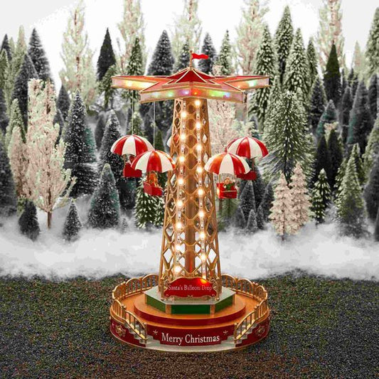 Luville Santa’s Balloon Drop 45cm 1163595 – Christmas Fairground Attraction - inkl. 4,5V Adapter