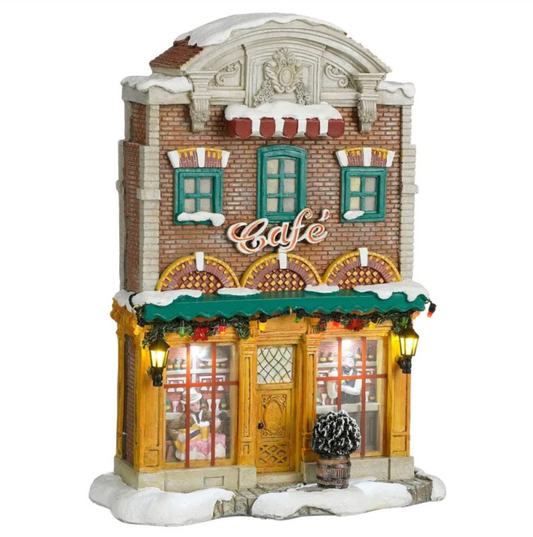 Luville Café Fassade 1142339 - Ville de Reidy – 4,5V Batteriebetrieben
