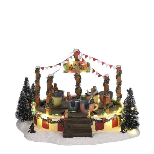 Luville Tea Cup Carousel 1101058 – Ville de Reidy - 4,5V batteriebetrieben