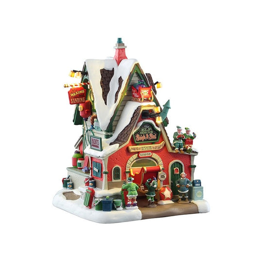 Lemax The Elf Service Sleigh & Sled Repair 55315 - 4,5V batteriebetrieben